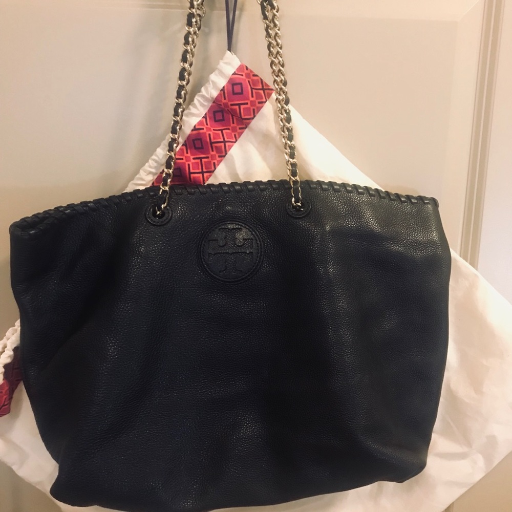 Tory Burch Marion Black Tote